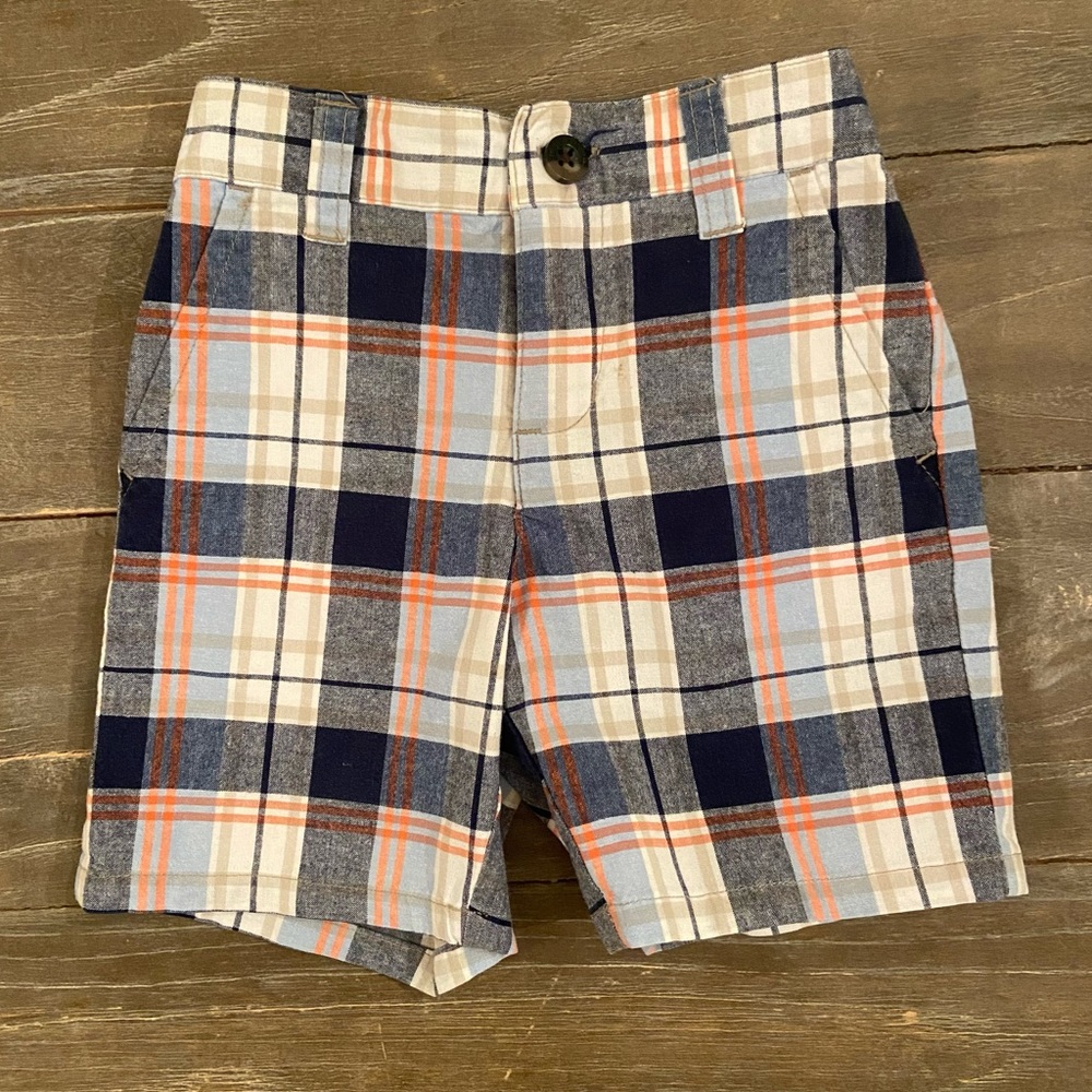 Plaid Janie and Jack Shorts - 12-18 mo